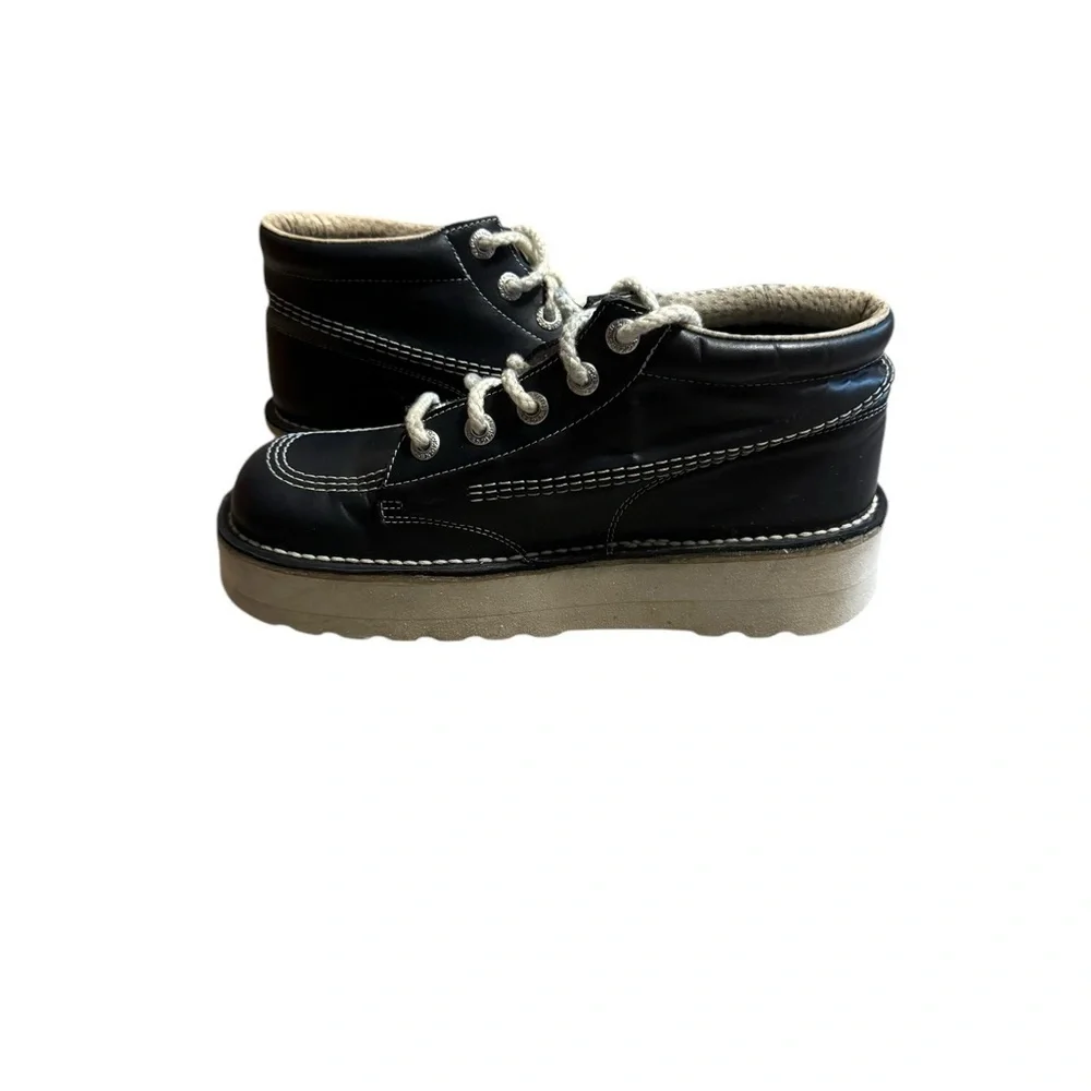 Kickers Opaah Vintage Platform Navy Lace Up Unisex High Top Shoes Men’s Size 41